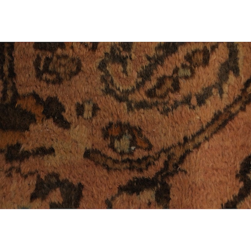 Hand Knotted Oriental 100% Wool Carpet Traditional Floral Oranges & Rust Tabriz Area Rug - 12' 10'' X 10' 0''