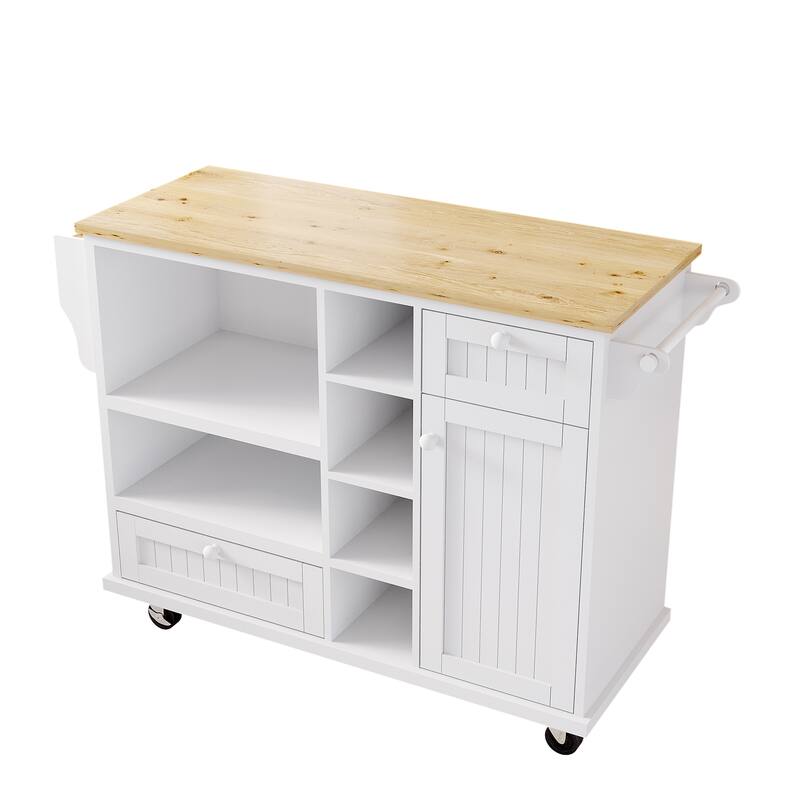 Kitchen Island Cart with Storage