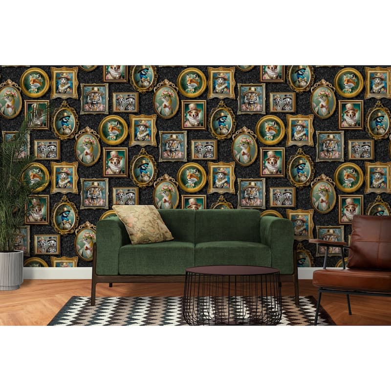 Regal Framed Beasts Non-Pasted Wallpaper – 396in. x 21in. – Covers 56 square feet