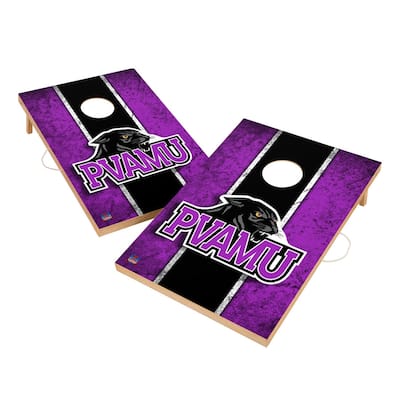 Vintage Prairie View A&M University Panthers Regulation 2x4 Cornhole Set
