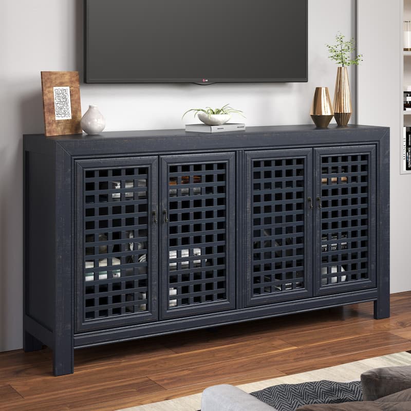Steve Silver Raissa 70-inch Hand-rubbed Distressed Accent Cabinet