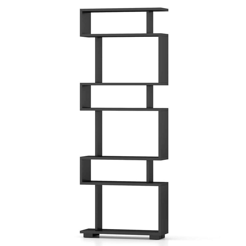 Costway 1 PCS Bookcase 6-Tier Bookshelf with Anti-Tipping Kit - See Details