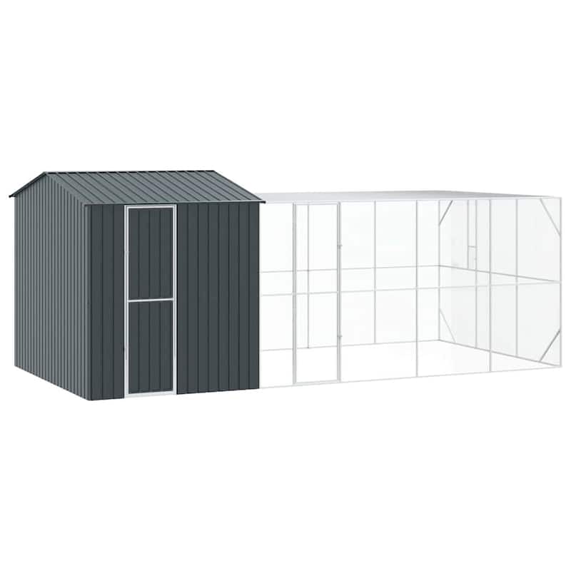 vidaXL Bird Cage Anthracite Galvanized steel