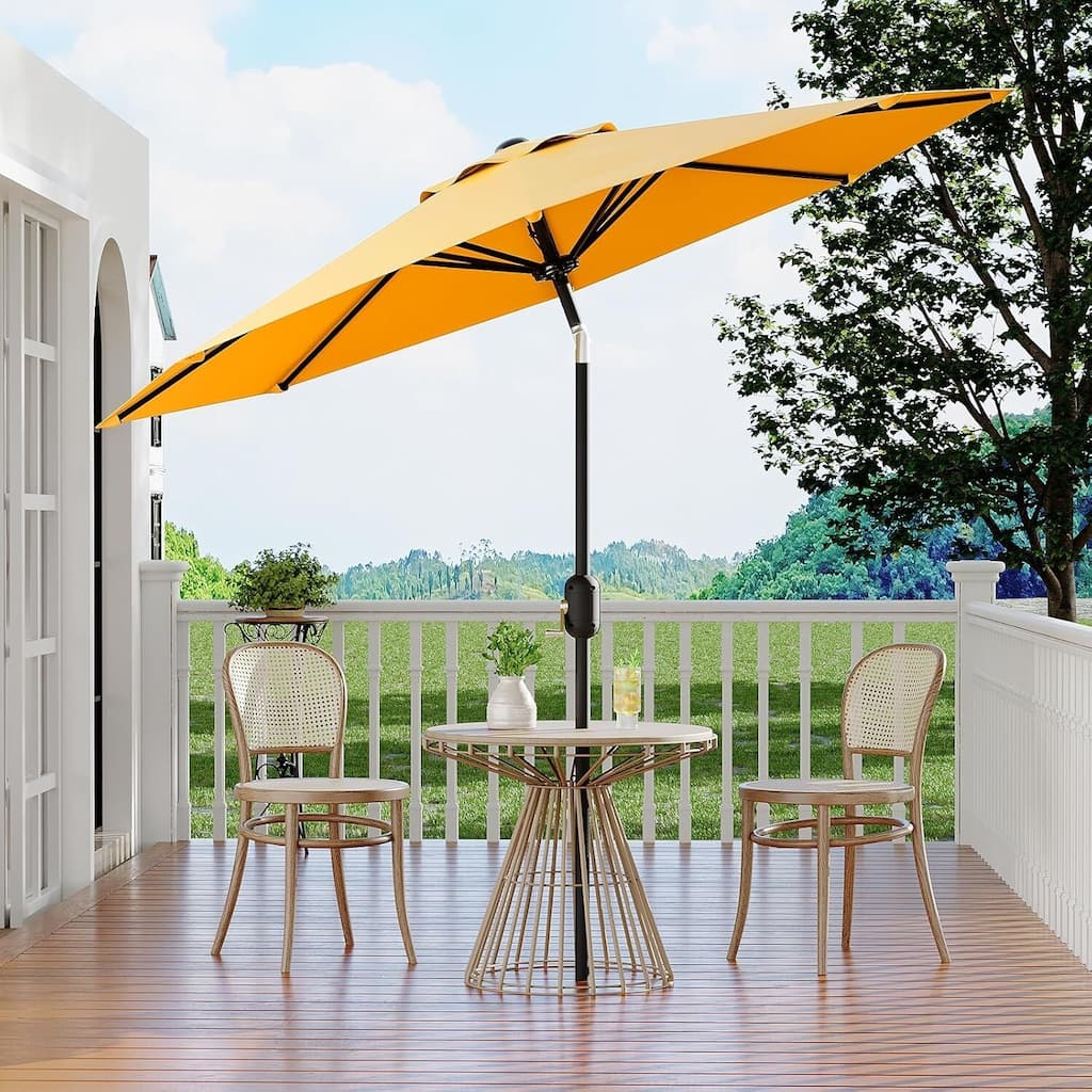 9 FT Outdoor Table Patio Umbrella, Waterproof UV Protection for Garden, Backyard, Poolside