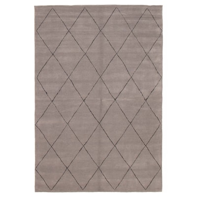 Kashkuli Gabbeh Grey Rug 6'7" x 9'8" - 6'7 x 9'8