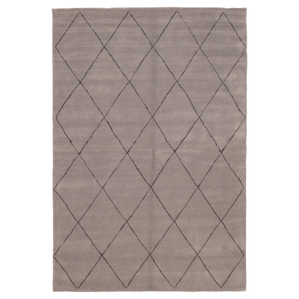 Kashkuli Gabbeh Grey Rug 6'7" x 9'8" - 6'7 x 9'8