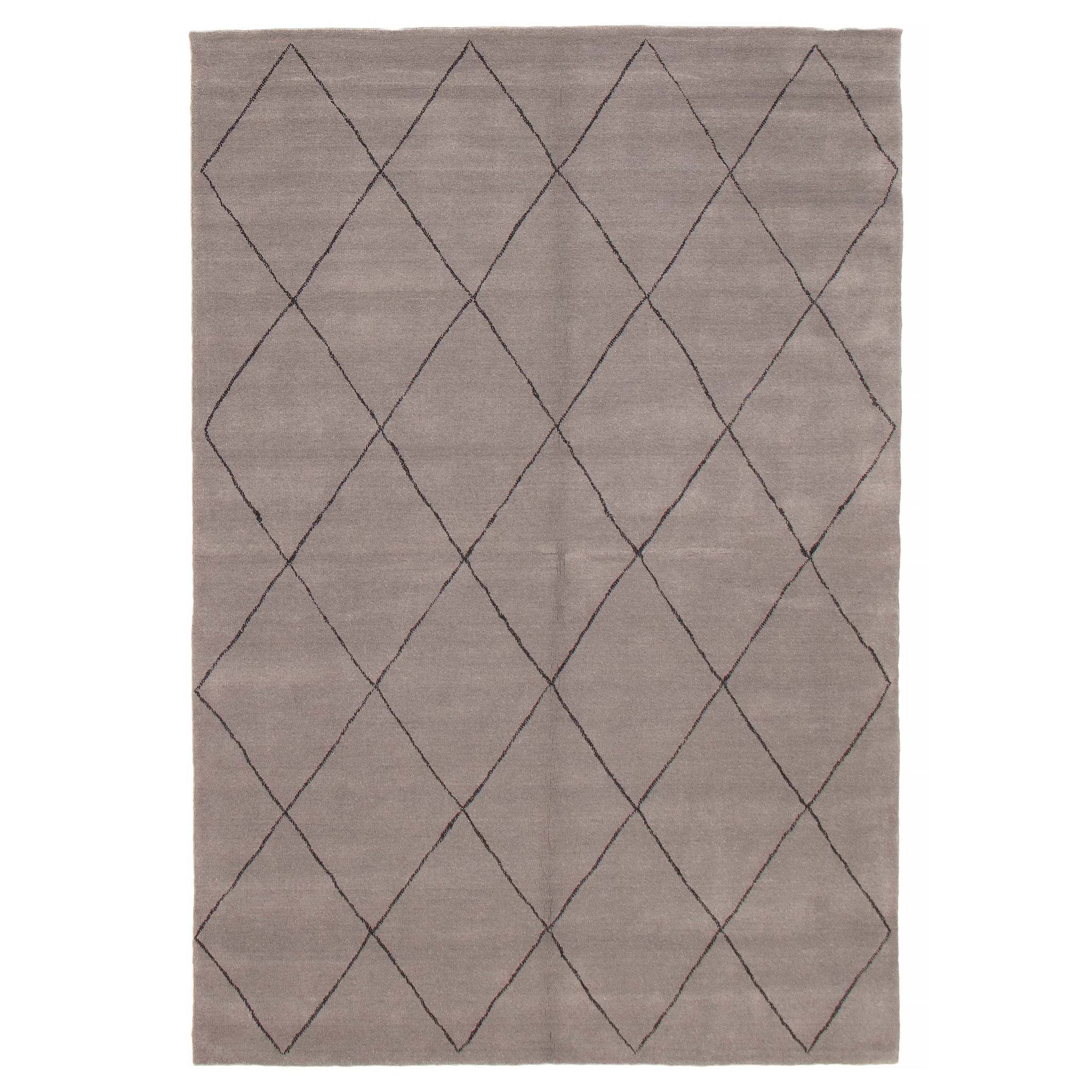 Kashkuli Gabbeh Grey Rug 6'7" x 9'8" - 6'7 x 9'8