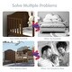 preview thumbnail 15 of 17, Gymax 2-in-1 Convertible Toddler Bed Kids Wooden Bedroom Furniture w/