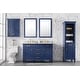 preview thumbnail 6 of 5, Legion Furniture 54-inch White Marble Blue Sink Vanity