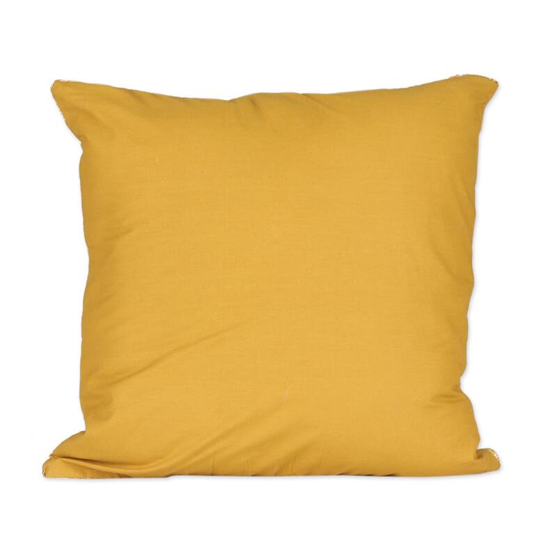 Novica Handmade Honey Nature Cotton Blend Cushion Covers (Pair)