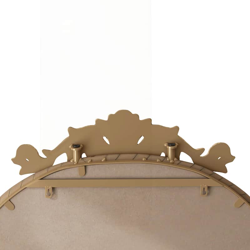 Vintage-Inspired Ornate Wall-Mounted Full Body Mirror