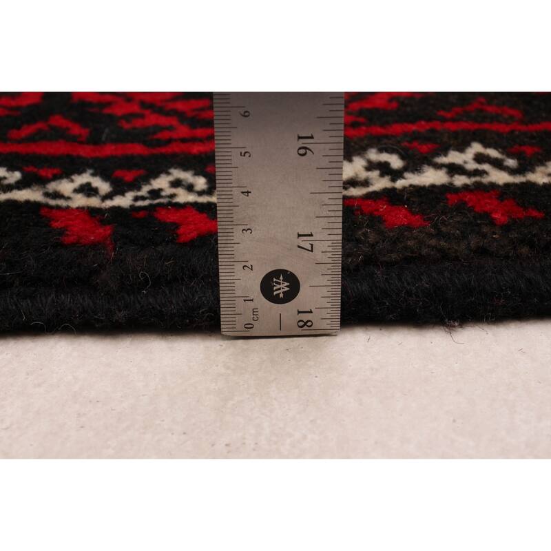 ECARPETGALLERY Hand-knotted Royal Baluch Ivory Wool Rug - 2'10 x 7'3