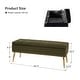preview thumbnail 55 of 137, HULALA HOME Neptunus Modern 45.5" W Velvet Bedroom Storage Bench for End of Bed with Nailhead Trim
