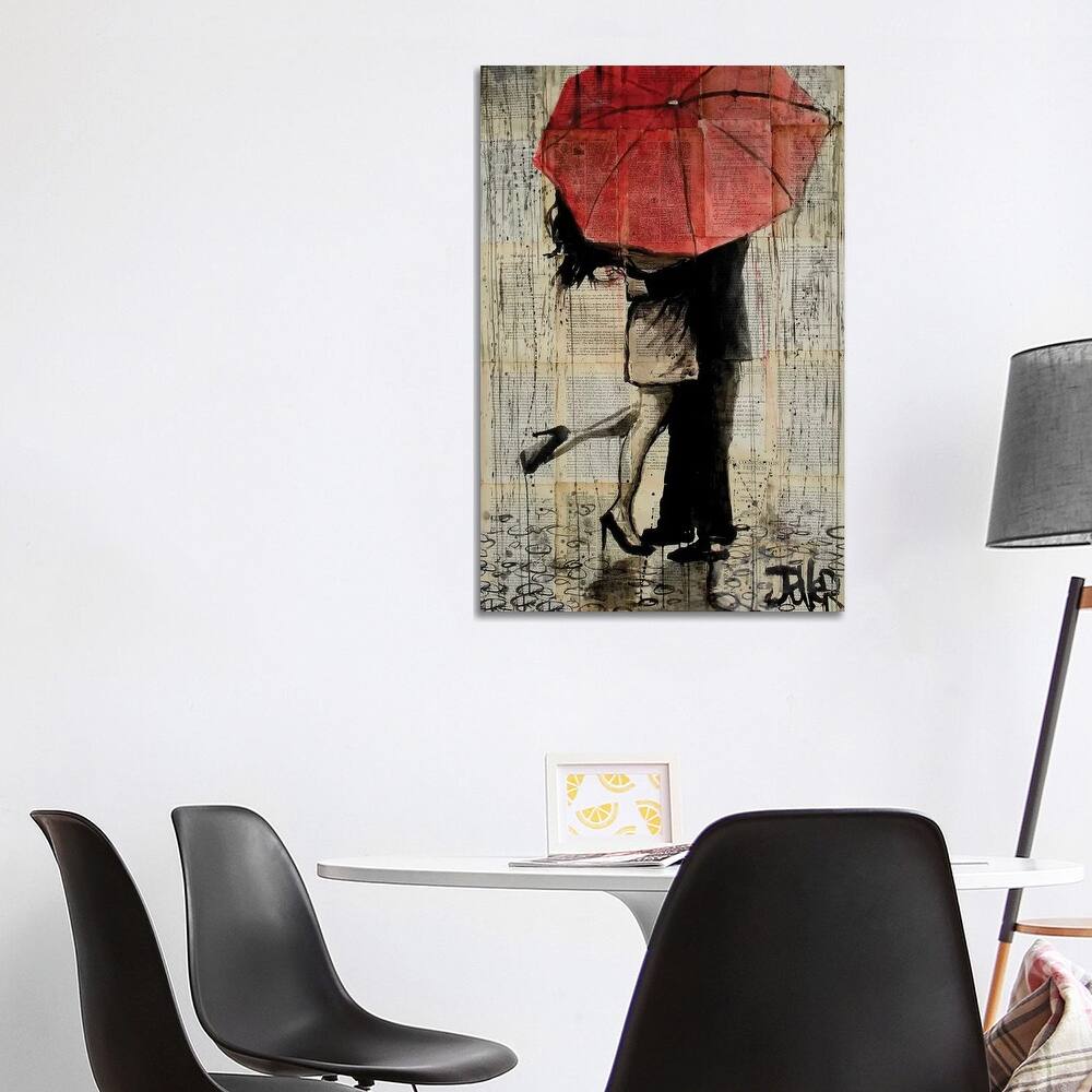 iCanvas "Red Umbrella" by Loui Jover Canvas Print