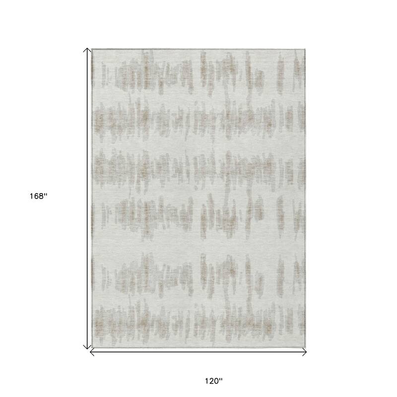 HomeRoots Striped Transitional Rectangle Outdoor Rug