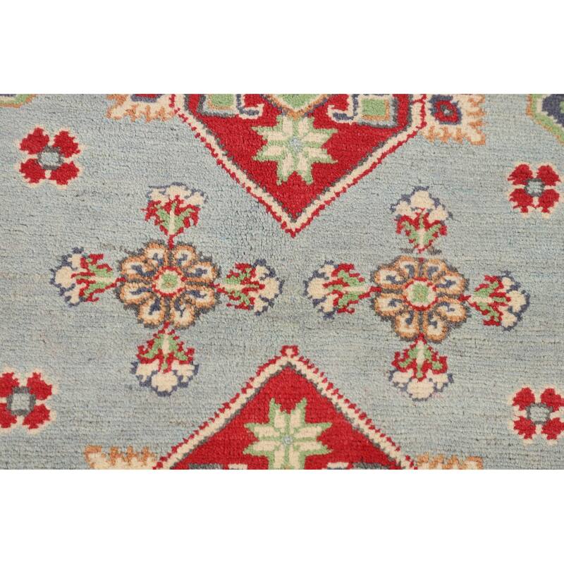 Kazak Oriental Area Rug Handmade Traditional Wool Carpet - 5'0" x 6'7"