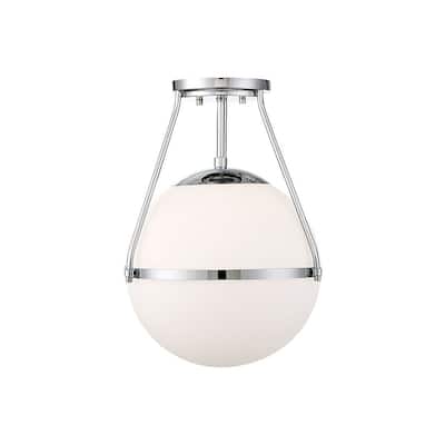 Meridian M60054 1-Light Semi-Flush Mount