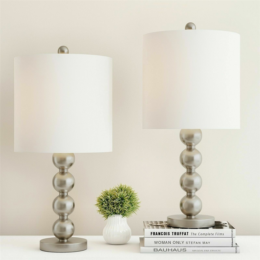 Silver metal lamps hot sale