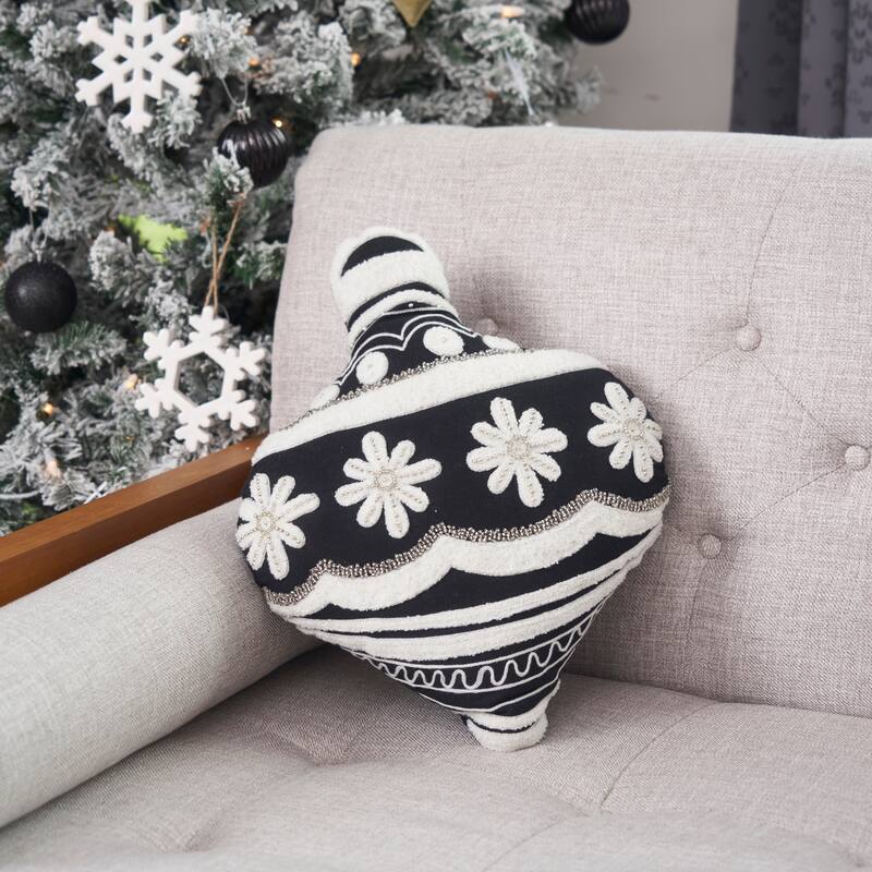 Onyx Ornament Shaped Pillow