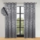 preview thumbnail 75 of 124, Superior Leaves Machine Washable Room Darkening Grommet Blackout Curtains, Set of 2 52" x 72" - Nickel Black