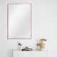 preview thumbnail 30 of 35, Modern Thin Frame Wall-Mounted Hanging Bathroom Vanity Mirror