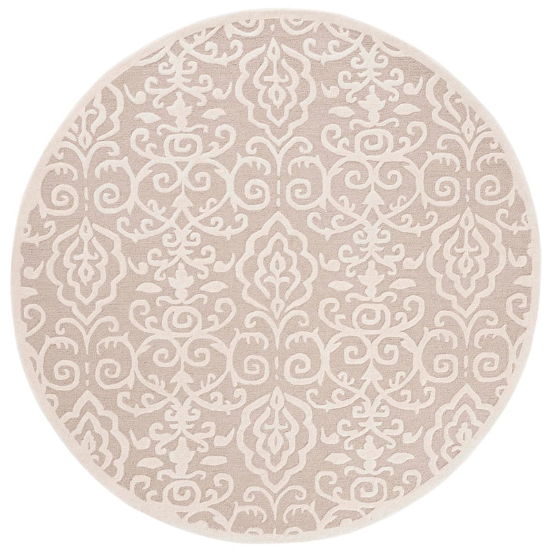 Martha Stewart by SAFAVIEH, Handmade Marais Wool Rug - 7' Round - Fledgling