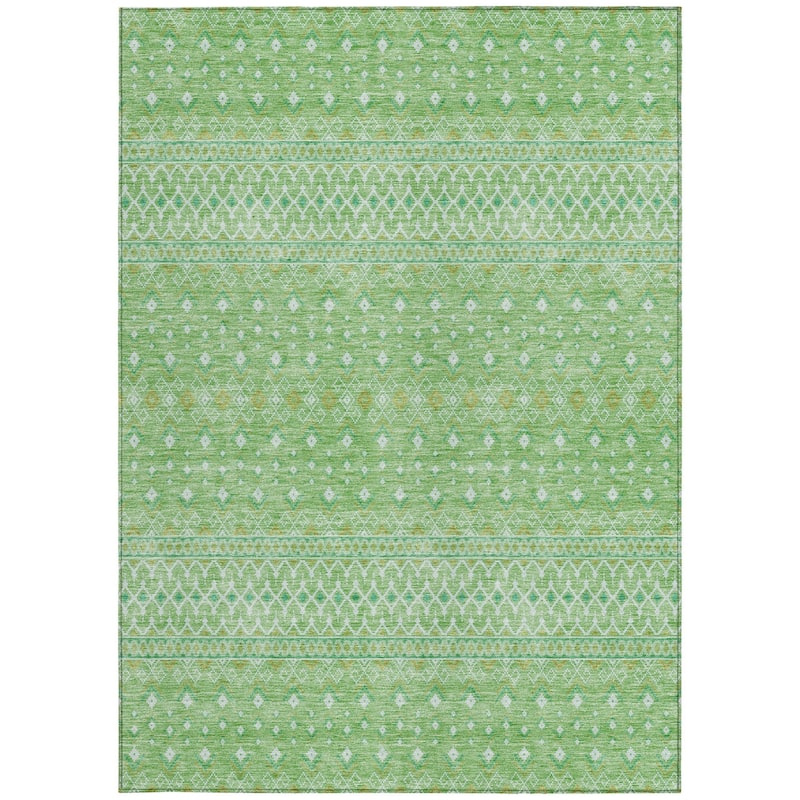 HomeRoots Tribal Transitional Rectangle Outdoor Rug