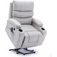 preview thumbnail 25 of 52, EROMMY Oversized Power Lift Recliner with Massage & Heat – PU Leather Chair with Pockets, Cup Holders & USB Port White - Variant 2