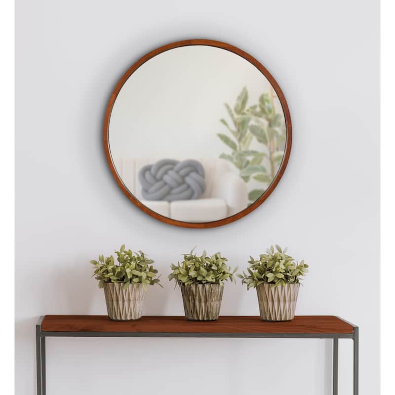 Kate and Laurel Valenti Round Framed Mirror