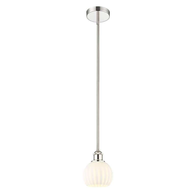Innovations Lighting 616-1S 8 6 White Venetian Pendant White Venetian
