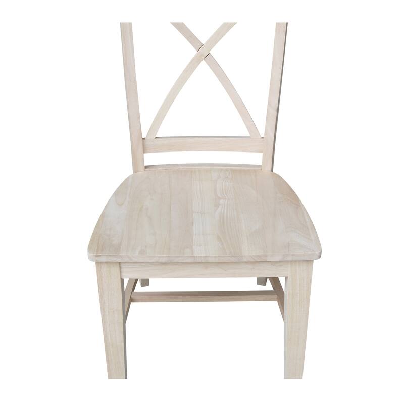 Solid Wood Creekside X-back Dining Chairs, Set of 2