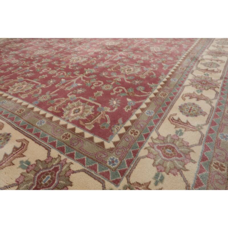 9x12 Hand Knotted Wool Plum Heriz Plush Pile Pande Cameron sheen Rug - 9' x 12'
