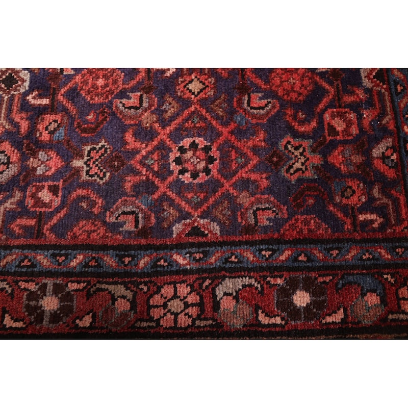 ECARPETGALLERY Hand-knotted Andelz Dark Navy Wool Rug - 3'5 x 10'2