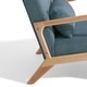 preview thumbnail 39 of 141, 25" W Mid Century Upholstered Wood Accent Chair with Pillow set of 2