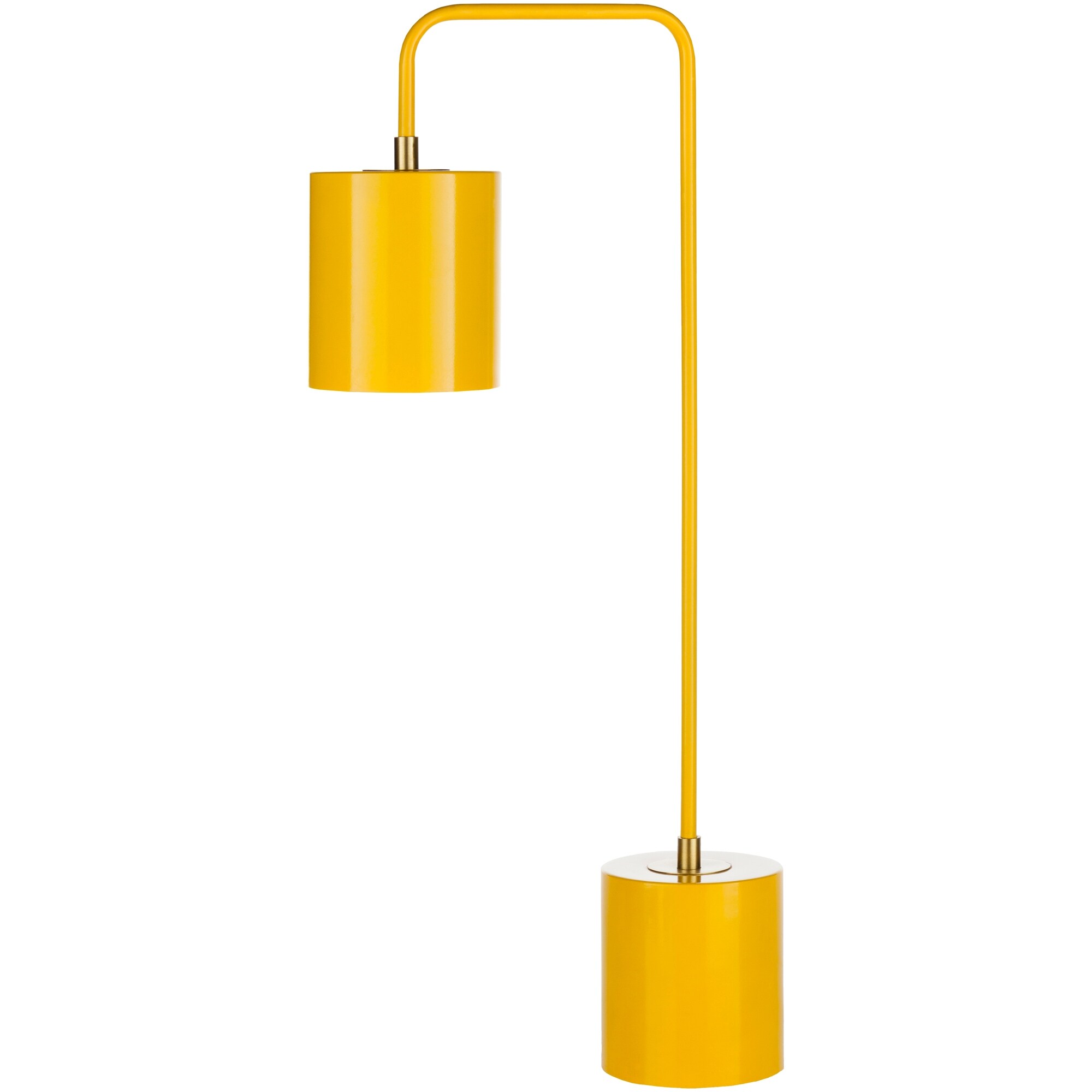yellow study lamp