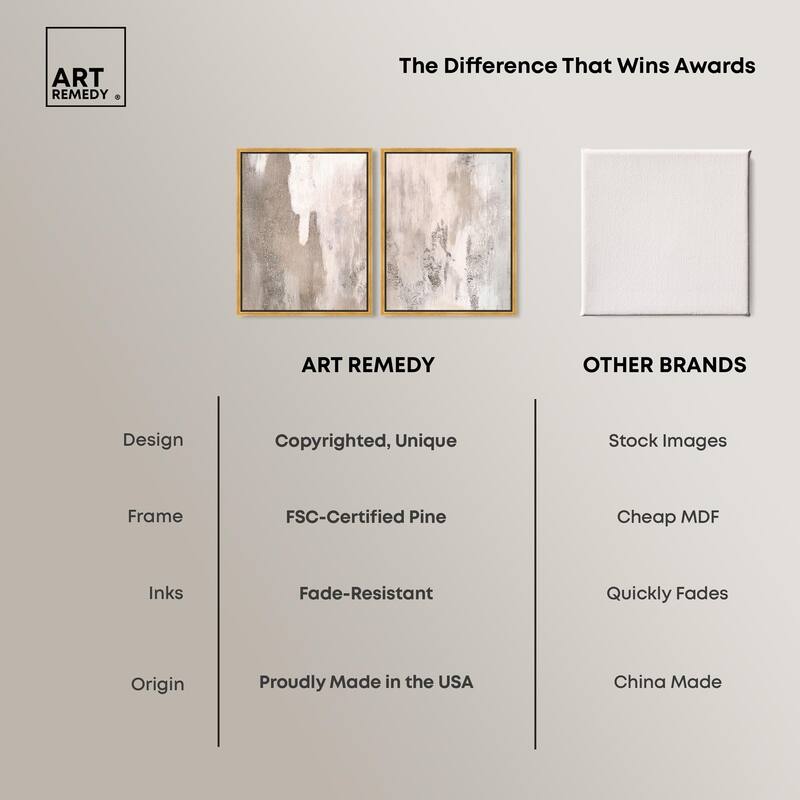 Striated Texture II Canvas Set of 2 by Art Remedy