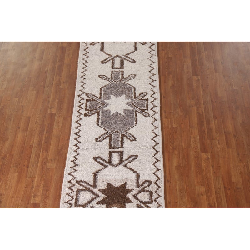 Anatolian Turkish Runner Rug Handmade Wool Carpet - 3'0"x 11'8"