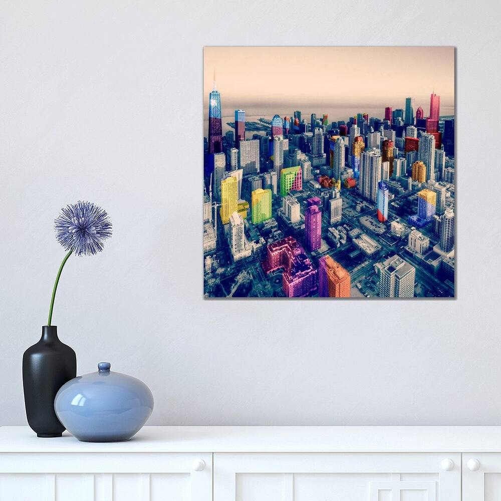 iCanvas "Chicago City Pop" by Unknown Artist Canvas Print