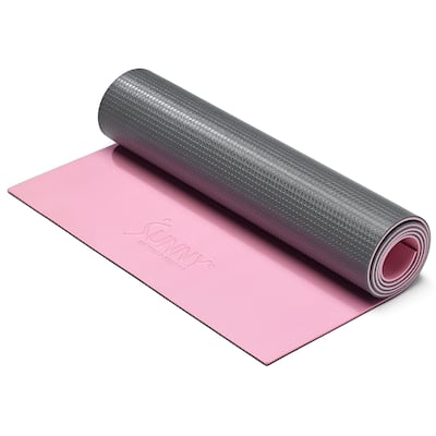 Anti-Slip Dual Color Exercise Yoga Mat EM02-PK - Pink - 71 IN x 24 IN x 0.24