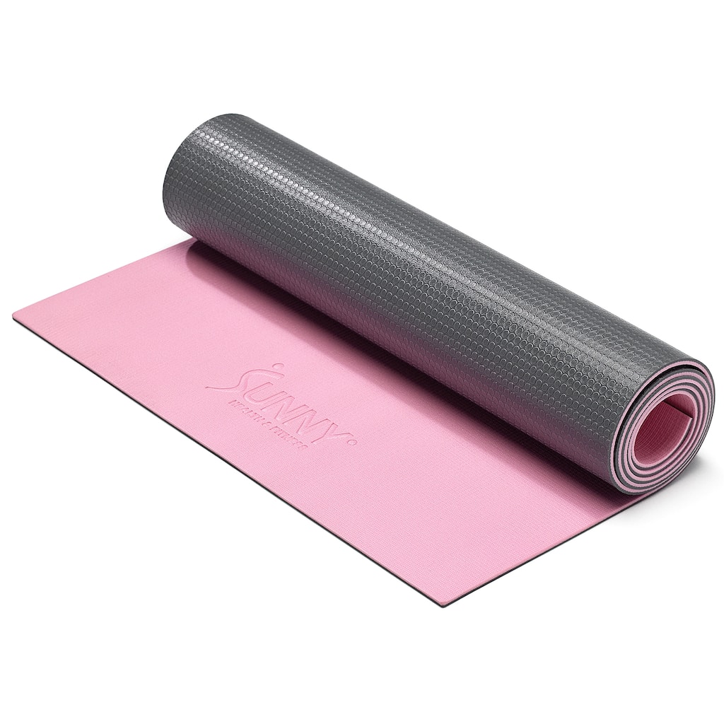 Anti-Slip Dual Color Exercise Yoga Mat EM02-PK - Pink - 71 IN x 24 IN x 0.24