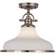 preview thumbnail 4 of 5, Quoizel Grant 14" Pendant Light in Brushed Nickel