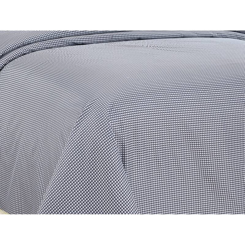 6-Piece Printed Sheet Set with Embroidered Pillowcases, Gingham Plaid