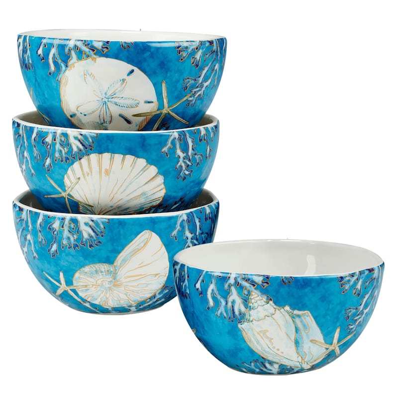 Certified International Playa Shells 16-piece Dinnerware Set, Service for 4