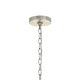 preview thumbnail 4 of 5, Arielle Crystal 18" wide Silver Chandelier - 18'' W x 20.5'' H - 18'' W x 20.5'' H