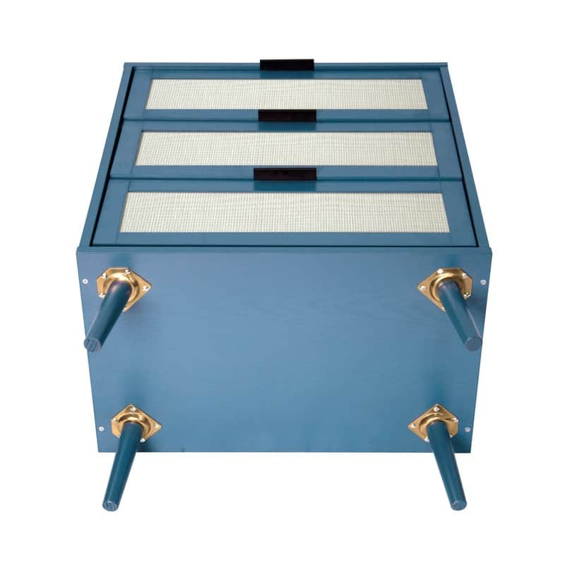 Wood Storage Cabinet with 3 Engineered Rattan Drawer Suitable for Bedroom,Living Room,Study