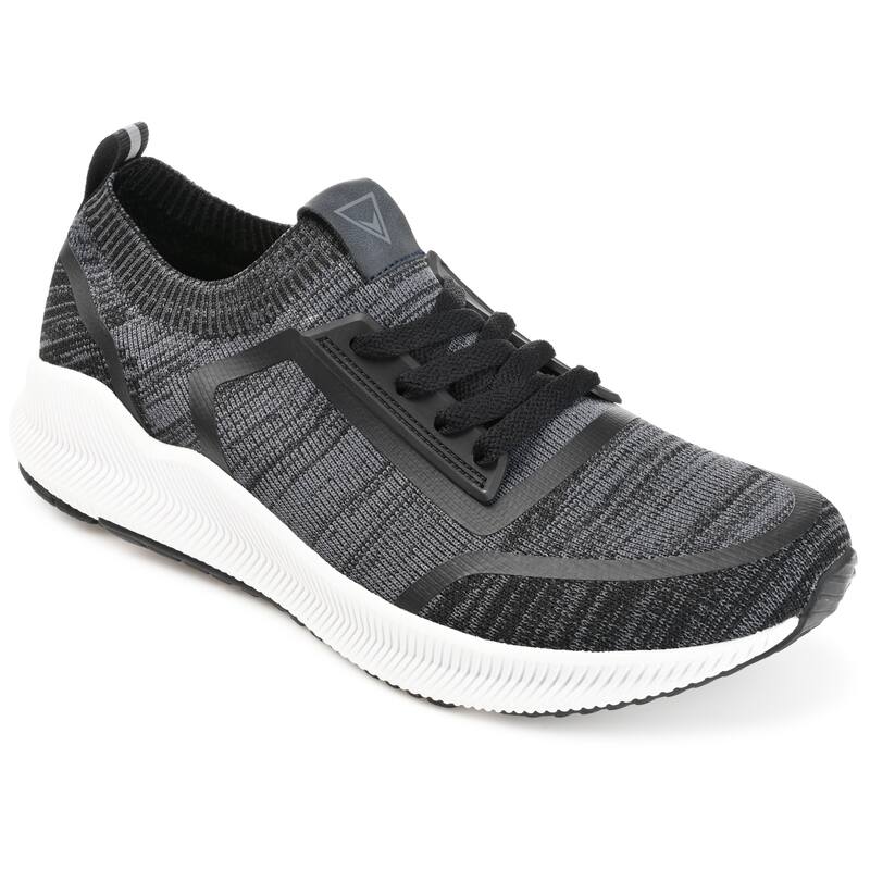 Vance Mens Keller Knit Athleisure Sneaker - Black - 10