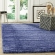 preview thumbnail 32 of 170, SAFAVIEH California Shag Izat 2-inch Thick Area Rug 3' x 5' - Periwinkle