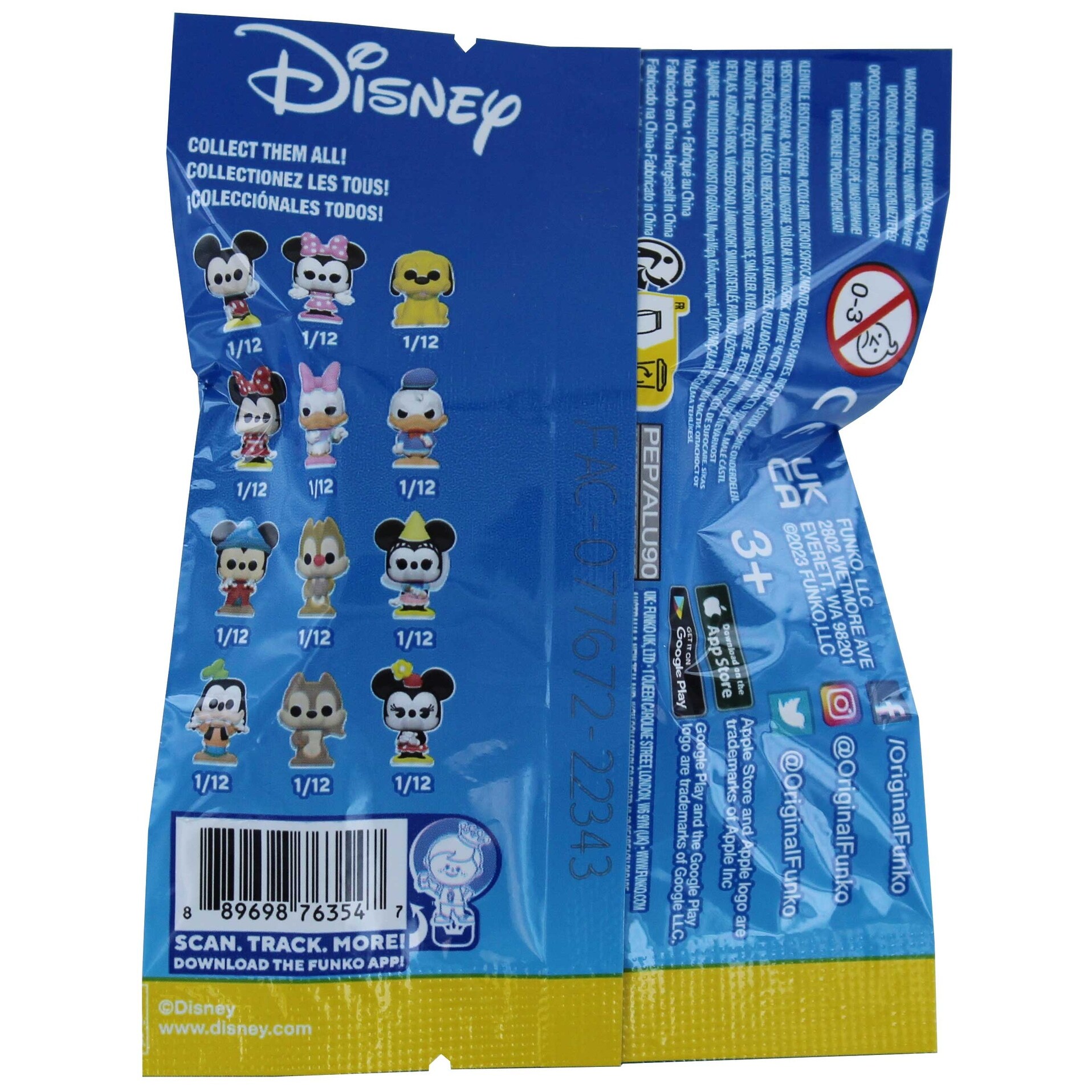Disney Mickey And Friends Food Blind Bag Figural Key Chain