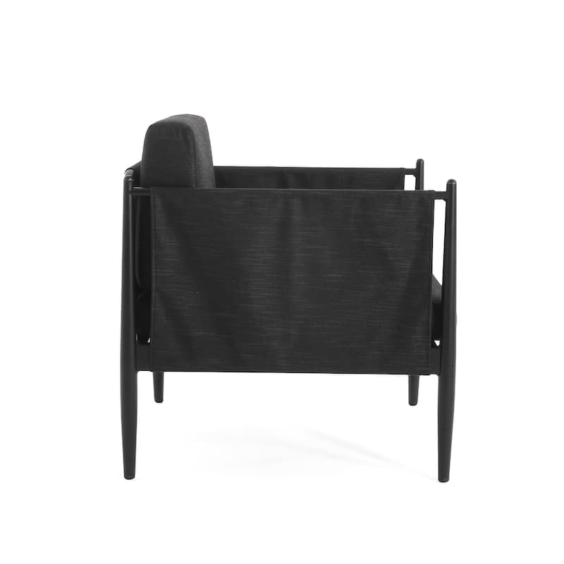 Dawson Outdoor Aluminum Club Chair with Cushions (Set of 2) by Christopher Knight Home