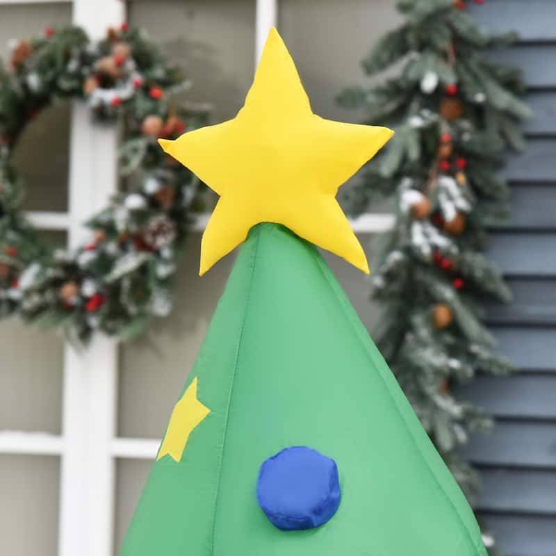 HOMCOM 6 ft. Inflatable Christmas Tree with Presents, Outdoor Christmas Decoration